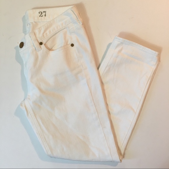 J. Crew Denim - J. Crew Cropped Matchstick Jean White Denim 27